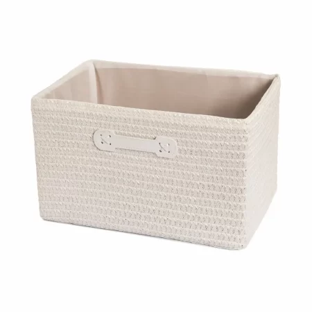 Cesta de polipropileno blanca 38*26*23 cm